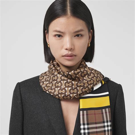 burberry print silk scarf|burberry silk scarf price.